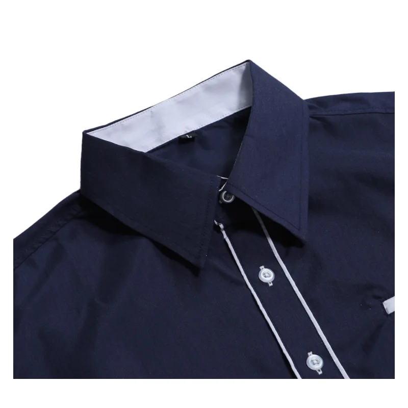 Мужская приталенная рубашка с коротким рукавом Camisa Masculina Повседневная принтом