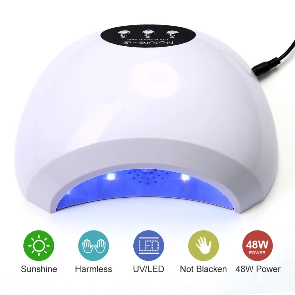Modelones 48 Вт Светодиодный светильник Сушилка для ногтей инструменты маникюра N9