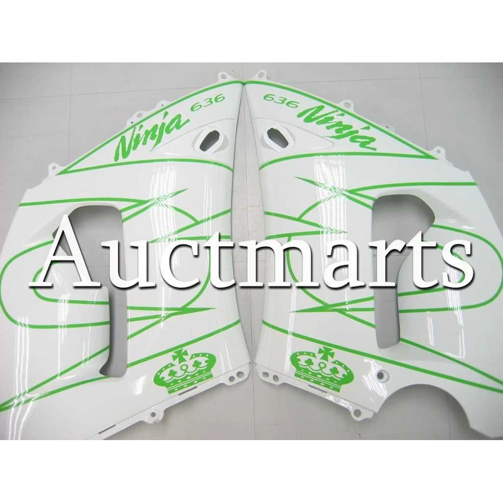 Full Motorcycle Injection Fairings For Kawasaki 2005 2006 ZX6R 636 05 06 ZX-6 ABS Plastic Body Kits Gloss Green White Cowlings | Автомобили
