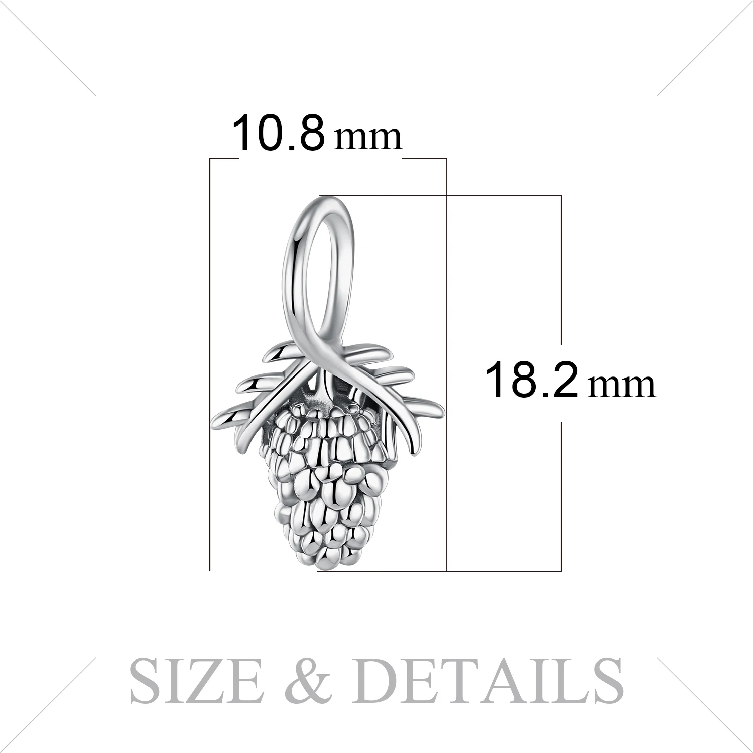 JewelryPalace Pinecone серебряные бусины 925 пробы Подвески Серебро оригинал для браслета
