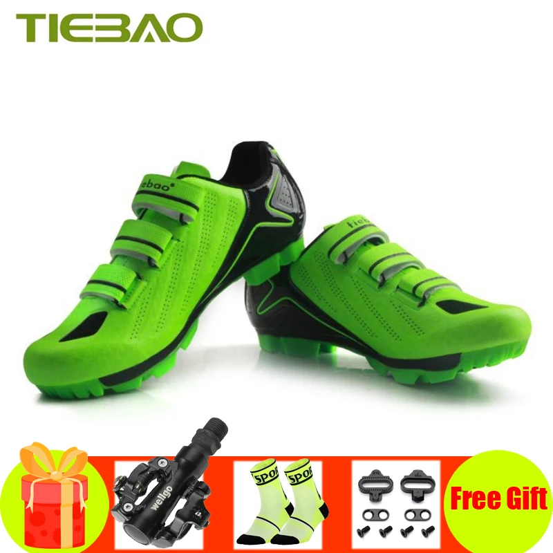 

Tiebao Sapatilha Ciclismo Mtb Men Bicycle Riding SPD Pedals Mountain Bike Shoes Self-locking Outdoor Superstar Mtb Sneakers