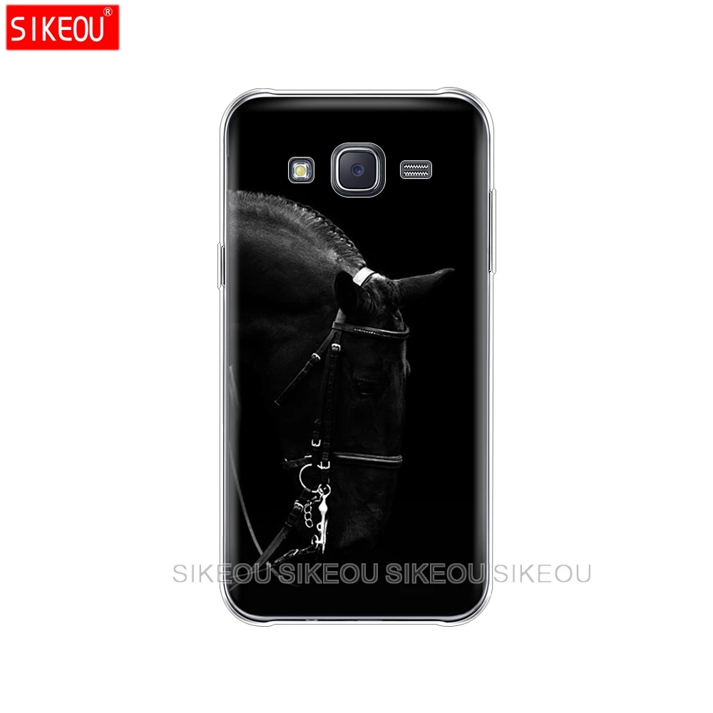 Силиконовый чехол для телефона Samsung Galaxy J1 J2 J3 J5 J7 MINI 2016 2015 prime Sunset and horse | Мобильные