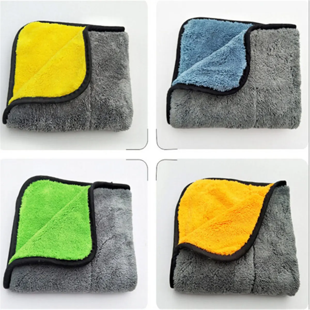

Microfibre Car Care Wax Polishing Detailing Towels Auto 45x38cm Thick Soft Plush Cleaning Cloth Car-styling Washing Drying Towel