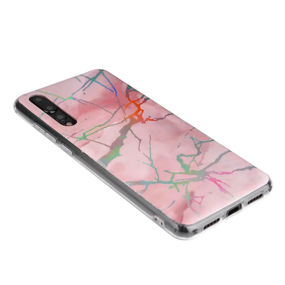 Heyytle лазерный мраморный чехол для huawei P30 P20 Pro mate 20 Lite Nova 3i 3 Honor 10 7C чехол Ультратонкий Мягкий ТПУ задняя крышка Fundas - Цвет: Pink