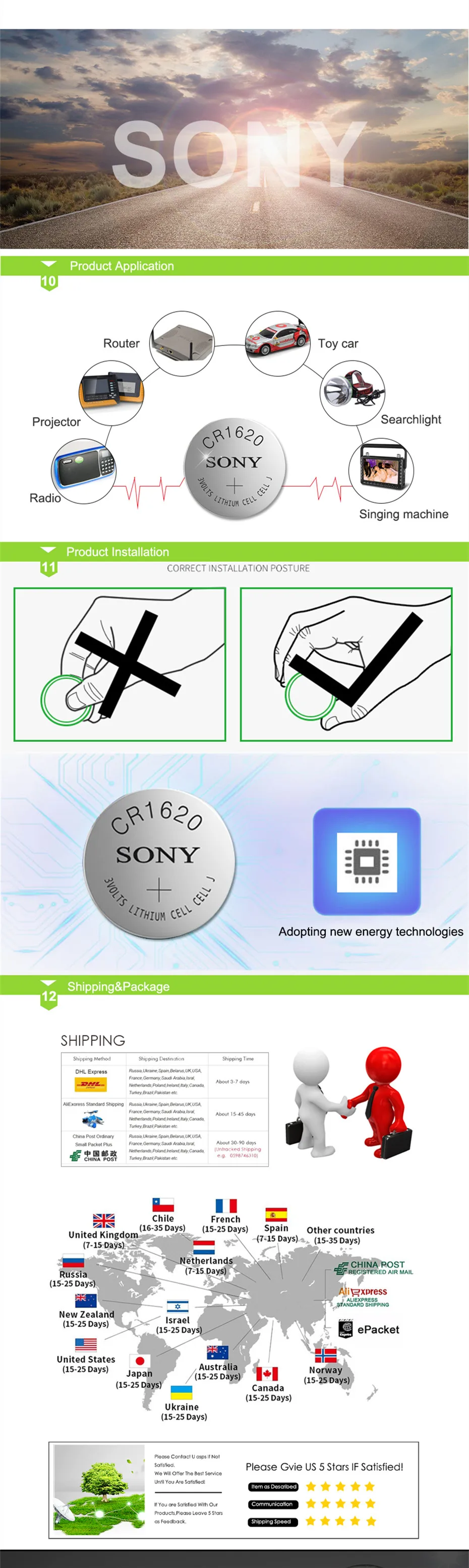 1 шт./лот sony CR1616 кнопочный Аккумулятор для часов автомобиля дистанционный ключ cr 1616 ECR1616 GPCR1616 3v литиевая батарея