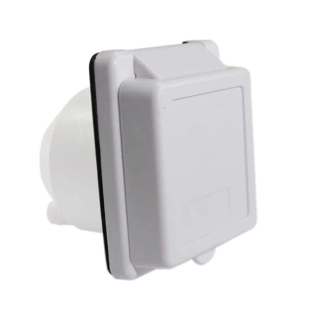 RV 125 V 30 AMP Блокировка розетки на входе с 3 штифты из нержавеющей стали белый RV 125 V 30 AMP Блокировка розетки на входе с 3 нержавеющей