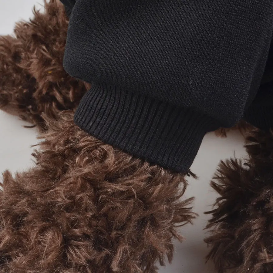 Зимние пальто из мягкого флиса для щенков верхняя одежда с капюшоном теплый