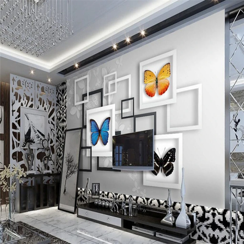 3d обои с геометрическим рисунком абстрактной мечты бабочки для стен спальни