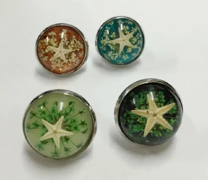

4 pcs fashion starfish ring vogue design jewelry