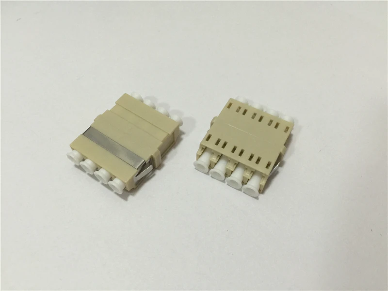 LC quad волоконный адаптер без фланца SM ММ APC OM3 OM4 Синий Зеленый Серый Аква пурпурный