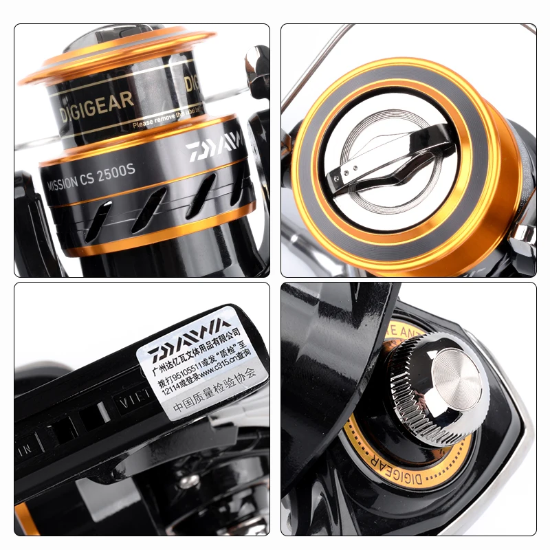 DAIWA Миссия CS S Спиннинг рыболовная Катушка 2000S 2500S 3000S 4000S 3 + 1BB DIGI шестерни II TWIST BUSTER