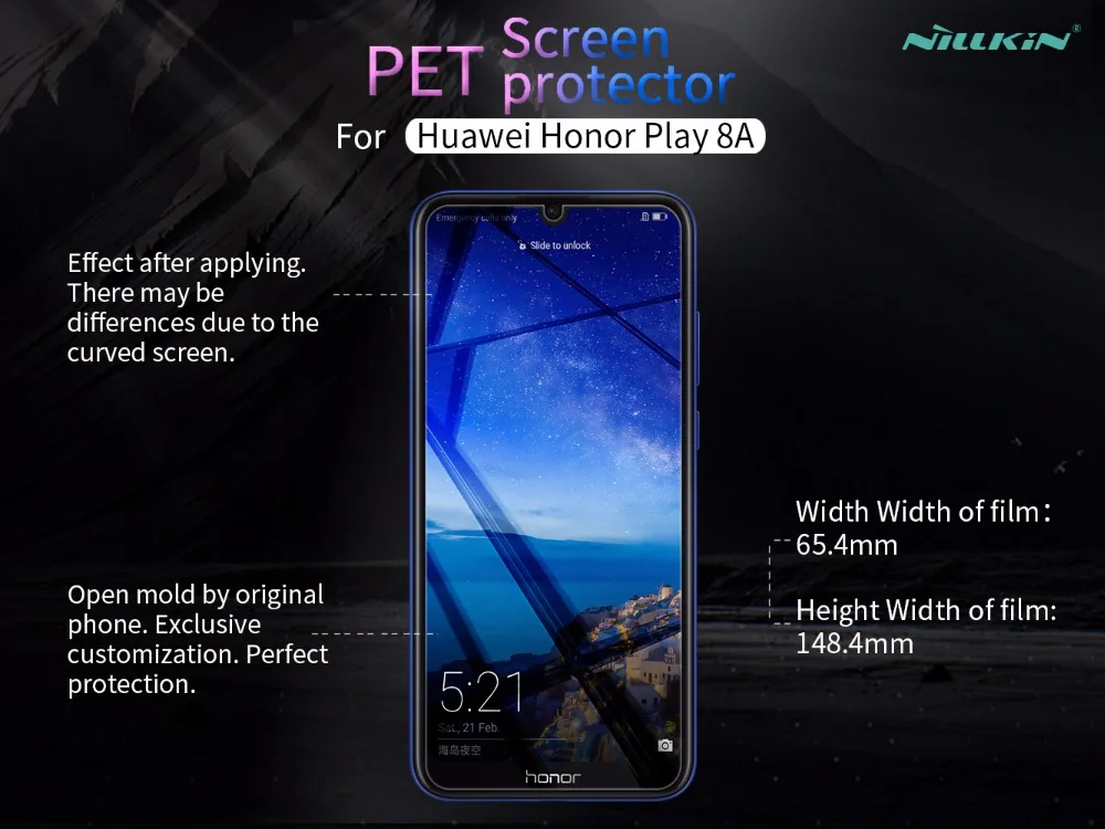 

2 pcs/lot Huawei honor play 8A Screen Protector NILLKIN Crystal Super Clear or Matte Anti-glare Protective Film honor play 8a