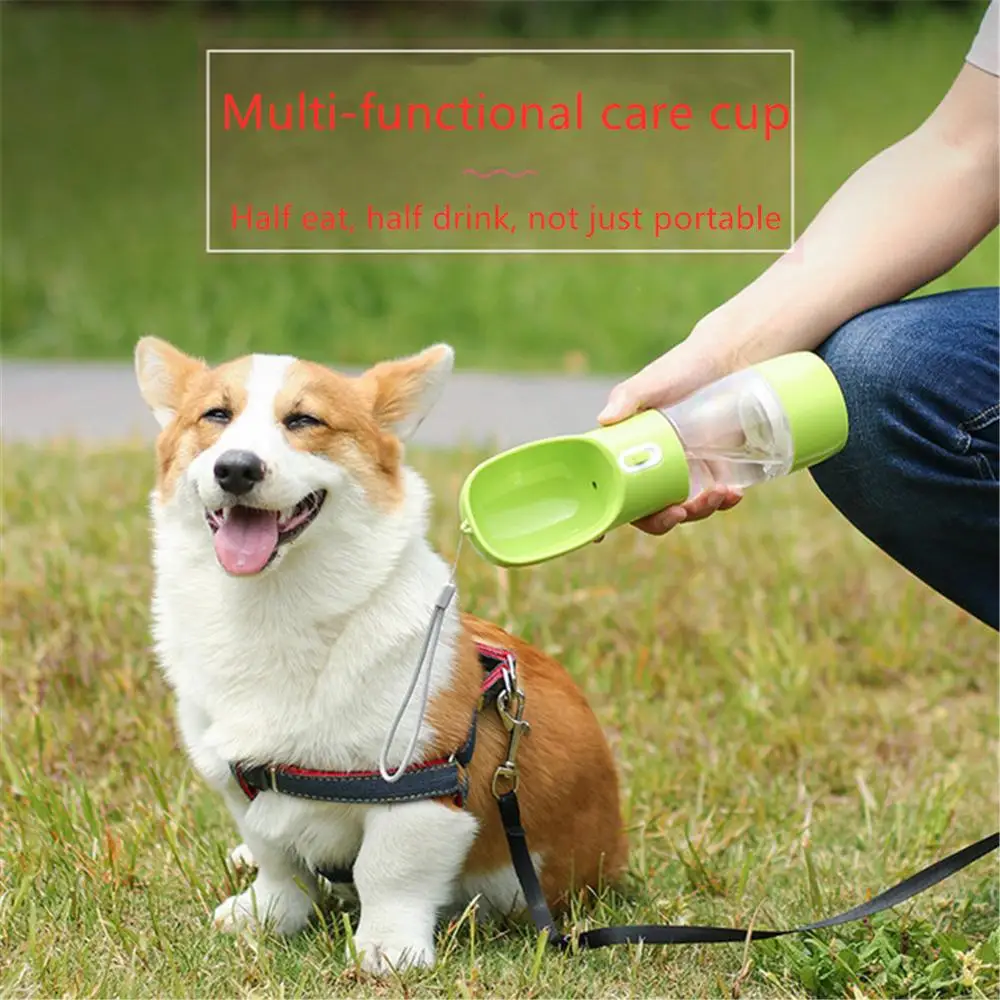 Многофункциональная портативная бутылка для воды домашних питомцев