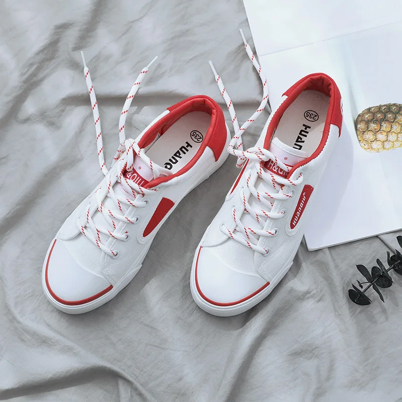 

2019 New Style Women Vulcanize Shoes Comfortable White Casual Sneakers Woman Vulcanized Shoes Ladies Leisure Zapatos De Mujer