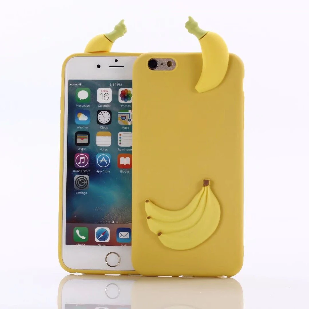 3D Silicone Squishy Case For Oppo F1 F11 F9 R11 R11S R15 R17 R8 R9S Realme 3 C1 C2 X Lite Plus Pro Dream Mirror Stabndard Doll - Цвет: Banana