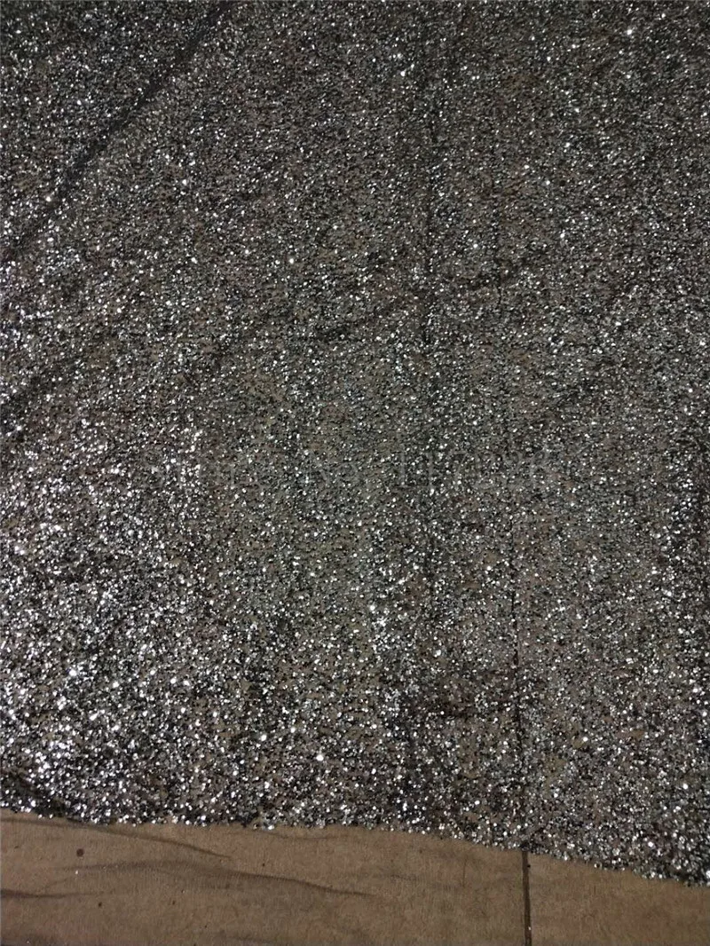 Кружевная ткань с блестками в нигерийском стиле