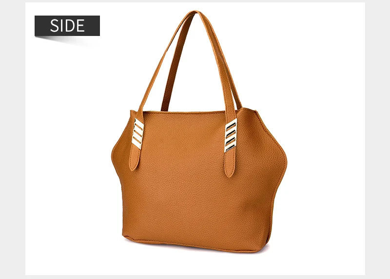 AEQUEEN 4pcs Handbag And Purses Women's PU Leather Bag Female Shoulder Bags Large Capacity Tote Bag Set Clutch Card Holder Bolsa