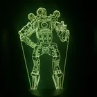 Ночник APEX Legends, светодиодный светильник RGB, украшение для вечеринки, светильник с дистанционным управлением, Настольная 3d лампа