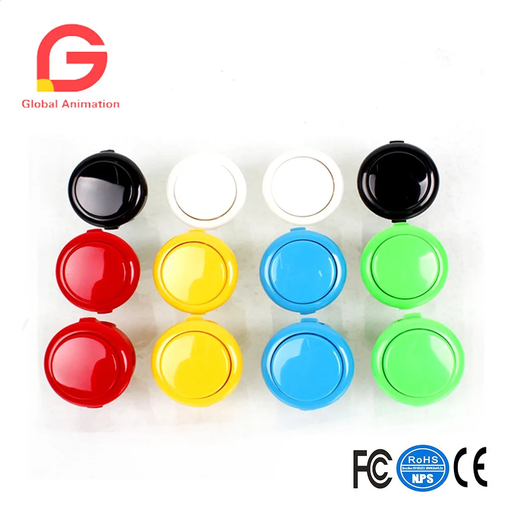 12 шт Оригинальная Sanwa OBSF-30 30 мм кнопки для игровой джойстик консоли