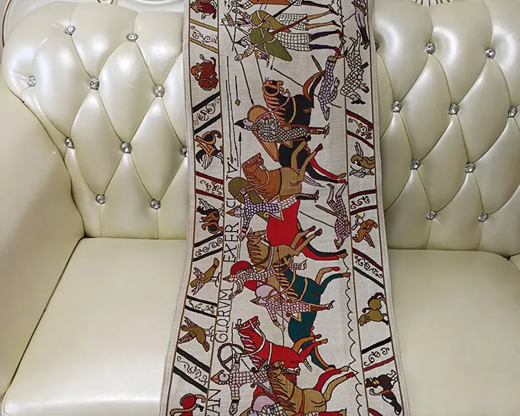 45x138 см Bayeux гобелен настенный бельгийский художественный хлопок настенная ткань марокканский декор wandkleed Goblen la reine Mathilde