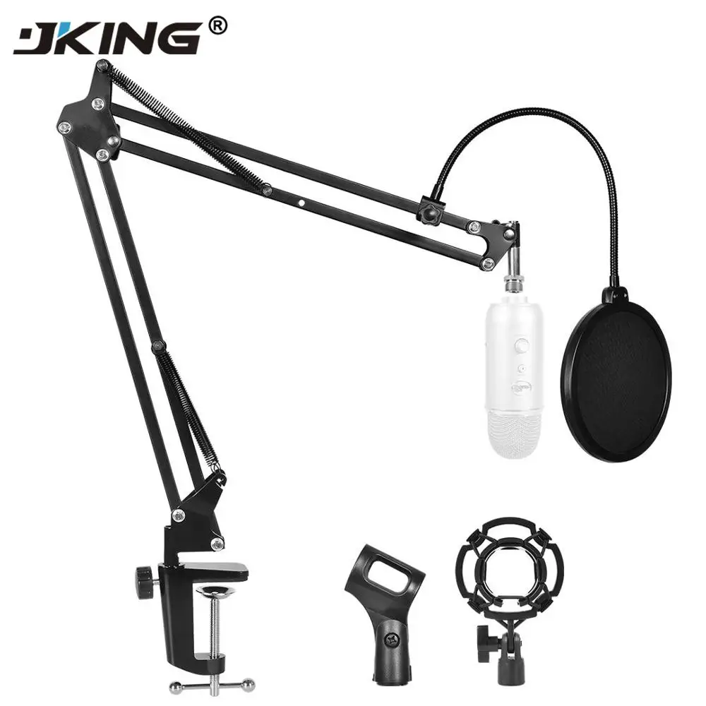 JKING NB-35 микрофонная ножничная подставка держатель микрофона и настольный
