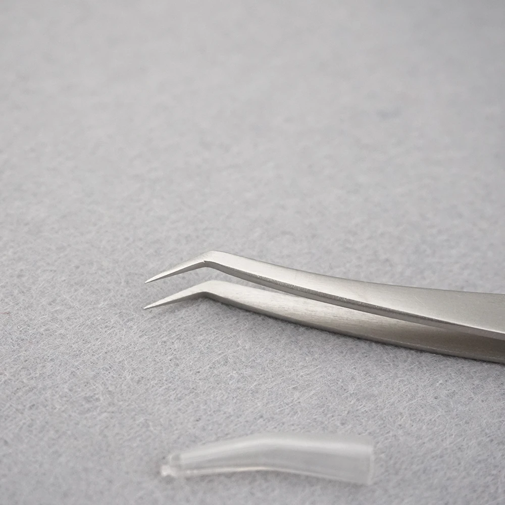 Пинцет для наращивания ресниц Eyemix пинцет Дельфин с золотыми перьями|tweezers for eyelash