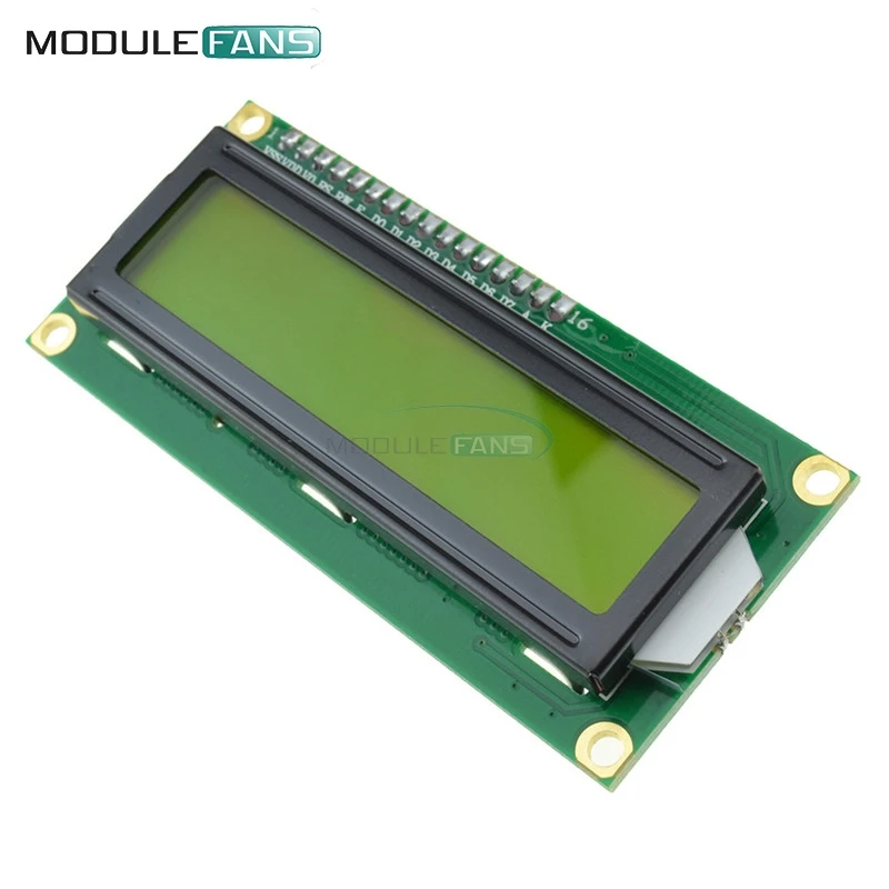 Желтый дисплей IIC I2C TWI последовательный интерфейс SPI 1602 16X2 жк модуль для Arduino Control