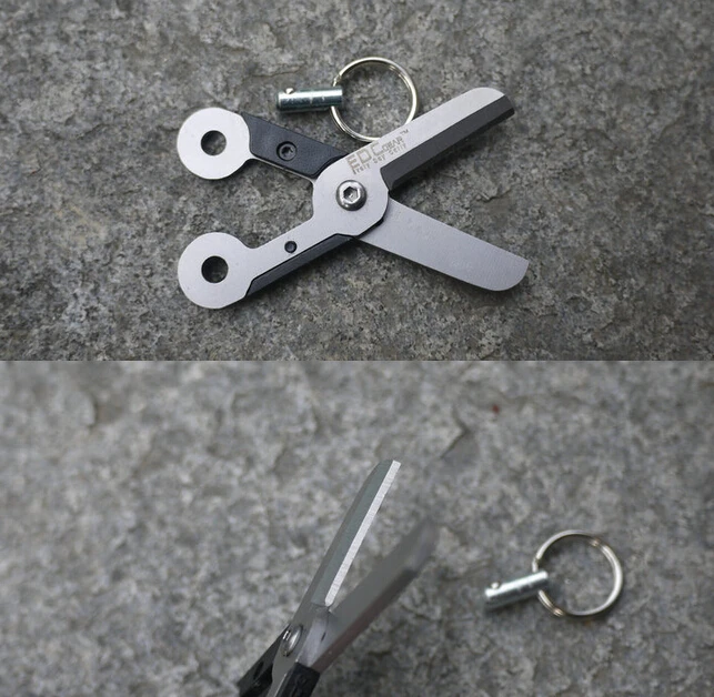 Мини-Ножницы EDCGEAR из нержавеющей стали с пружинной защелкой инструмент защитой