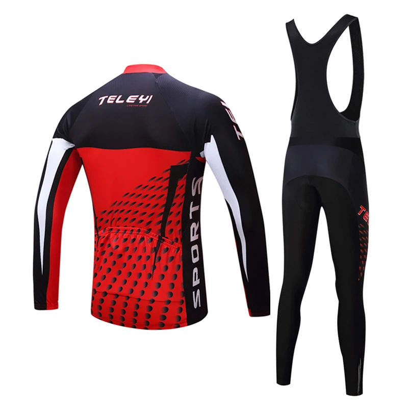 Комплект одежды TELEYI мужской для велоспорта трикотажная куртка с длинным рукавом