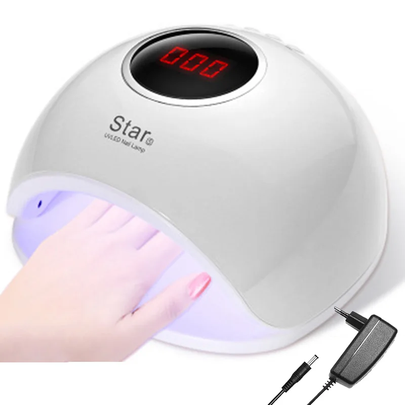 Модные 72 Вт светодиодный ногтей УФ-лампы барабан лак для свет гель сушки