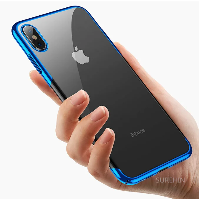 Прозрачный чехол SUREHIN для apple iPhone XS Рождественский XR X 8 7 6 S Plus прозрачный