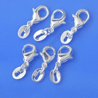 jewelry findings 50pcs 925 sterling silver lobster claspjump rings fittings connector components bulk