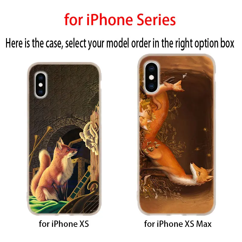 Sr. Lindo лиса Z3j печать duro чехол для iphone XS 11 Pro Max XR X 10 Чехол мобильного телефона чехлы 7