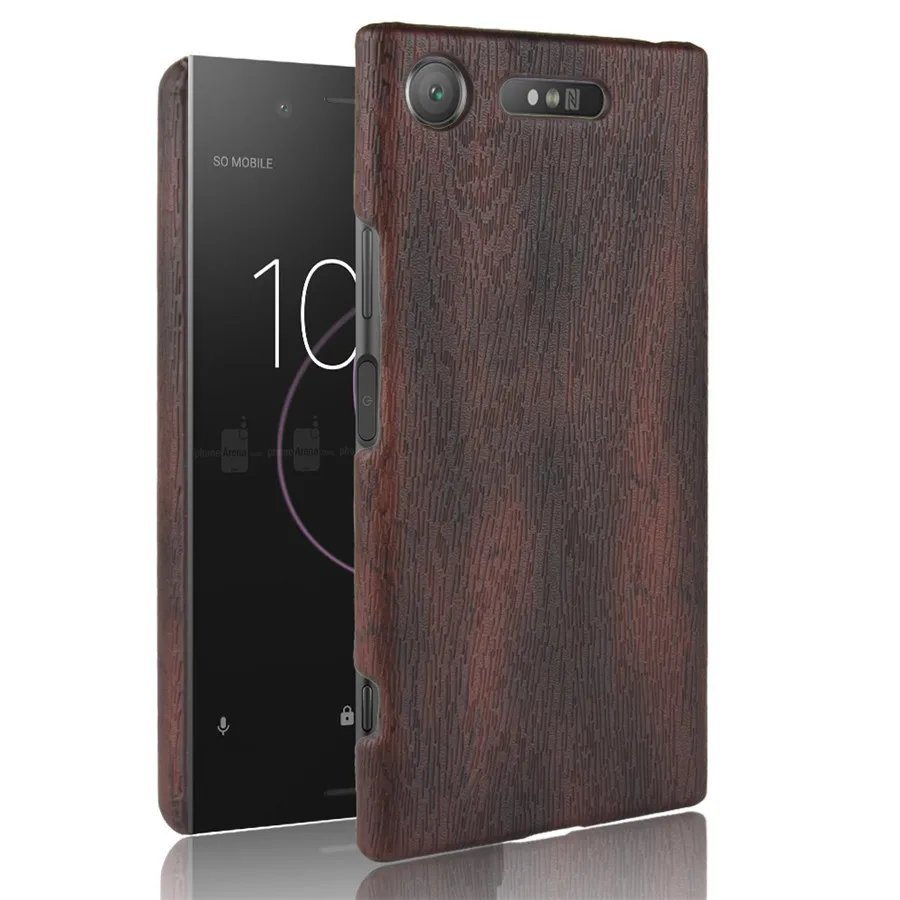 Чехол HOTSWEI для Sony XZ1 компактный 4 6 дюйма тонкий из древесной кожи жесткий