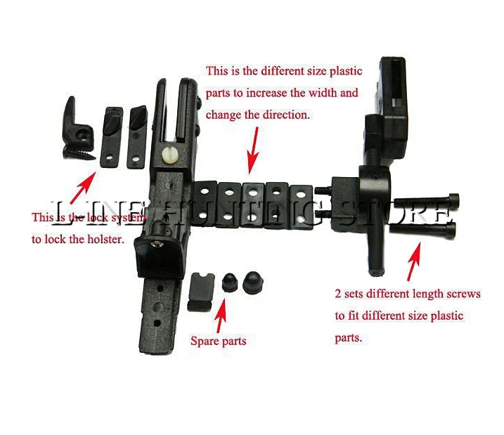 

Tactical Gun Accessories Multifunction holster Molle IPSC CR SPEED BELT HOLSTER for hunting outdoor Black