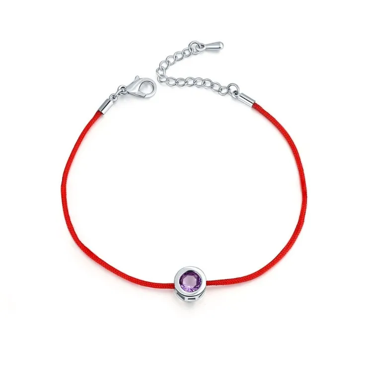Оптовая продажа 10 цветов браслет с Красной веревкой из циркона для влюбленных