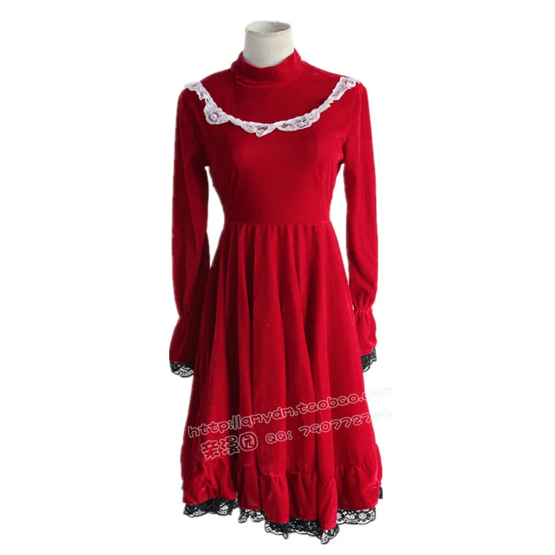 Аниме Rozen Maiden голени ku Reiner Рубин красный Платье для косплея костюм маленьких