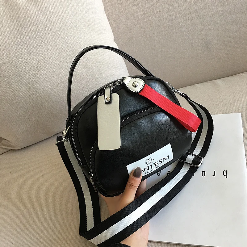 Двойная молния сплошной цвет для женщин сумки 2019 новые роскошные кожаные женские