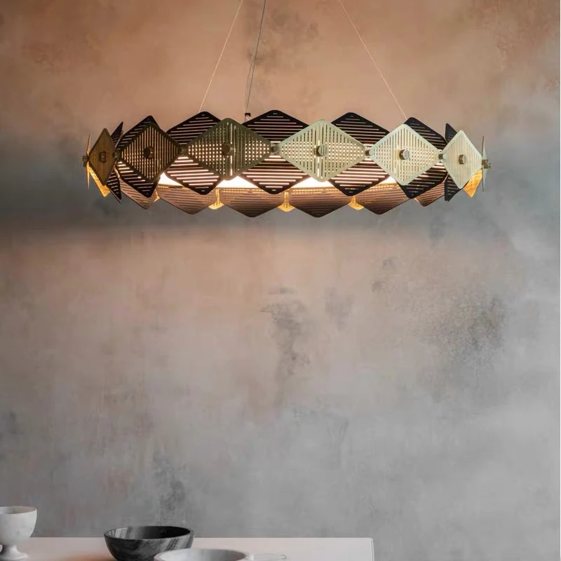 Nordic luxury chandelier hotel club creative living room dining bedroom art | Лампы и освещение