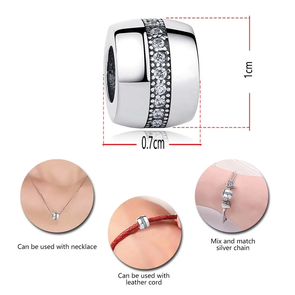 ELESHE DIY хрустальные подвески бусины подходят к оригинальному Европейскому браслету и браслету женские модные ювелирные аксессуары