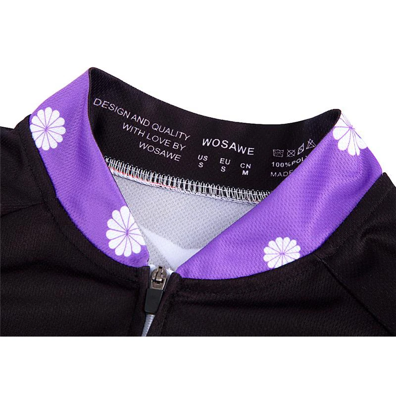 WOSAWE быстросохнущая Женская трикотажная рубашка с длинным рукавом для велоспорта