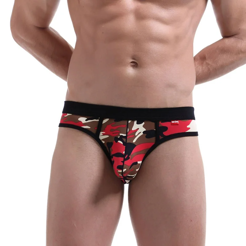 Сексуальное мужское нижнее белье с леопардовым принтом u образные стринги