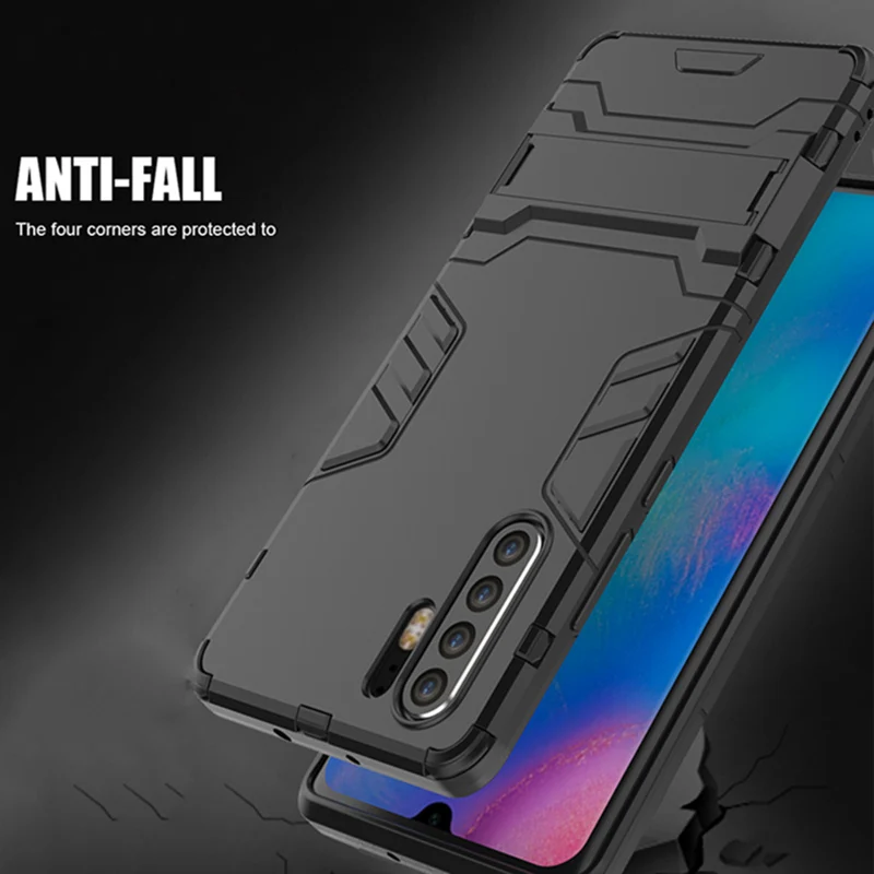 Защитный чехол с кольцом для huawei P30 Pro магнитный Ударопрочный Мягкий бампер