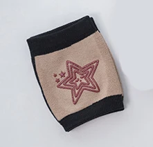 Khaki Stars 1 пара, мягкие вязаные гетры для малышей, защитные прокладки для ползания, защитные прокладки для детей - Цвет: Khaki Stars