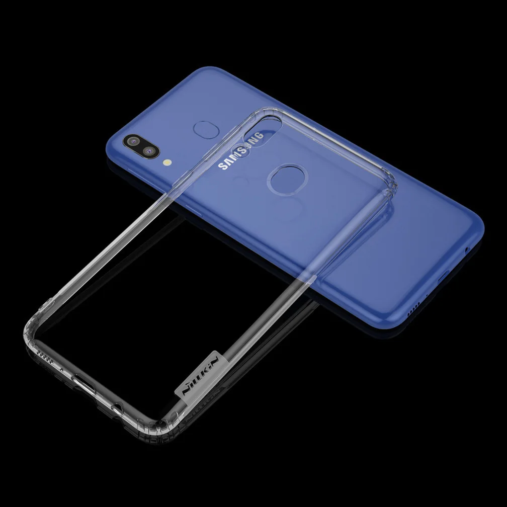 Чехол для samsung Galaxy M20 Nillkin натуральный мягкий TPU прозрачный брендовый чехол для samsung M20