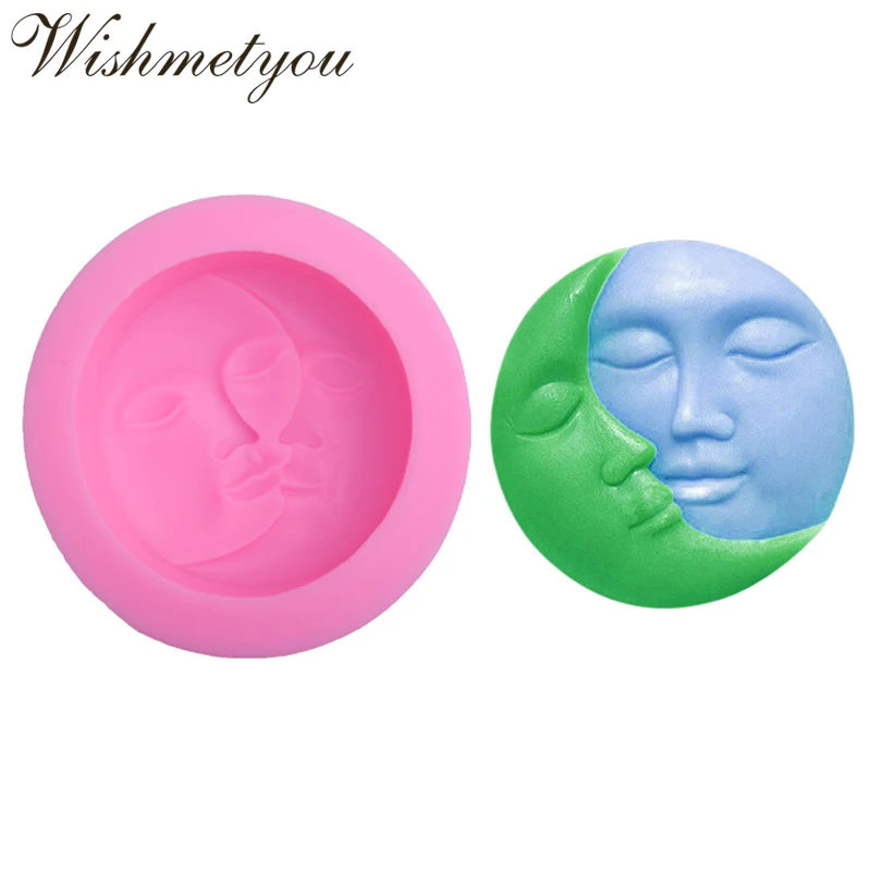 WISHMETYOU Sun Moon уход за кожей лица ВС силиконовая форма для изготовления мыла любовь