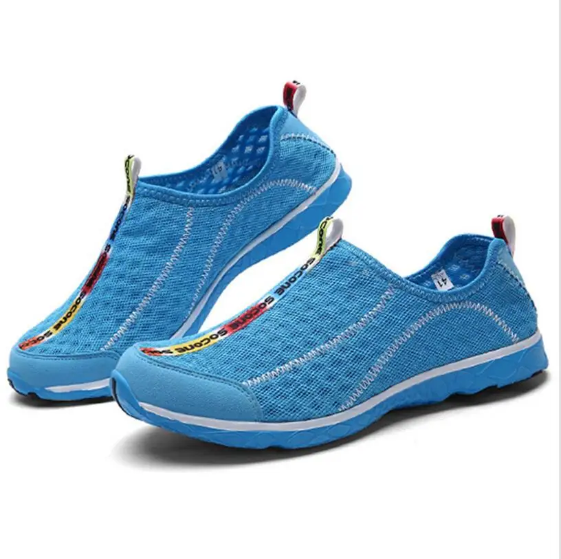 Summer Breathable Men Casual Shoes Lightweight Cushion Walking Outdoor Water Big size 36-47 zapatillas | Обувь