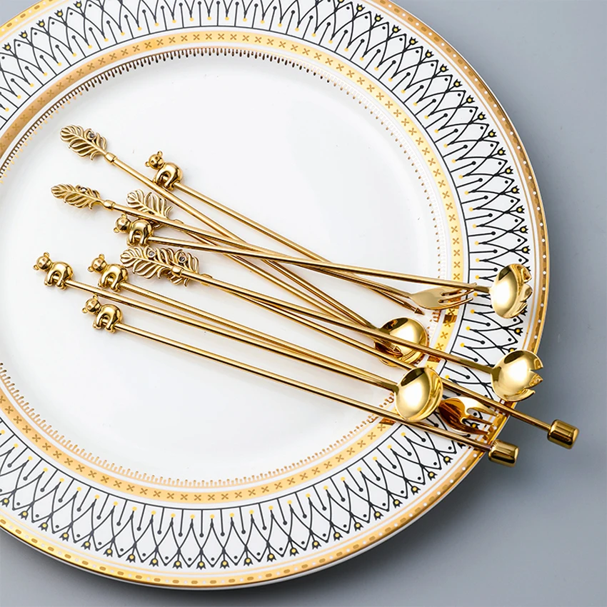 Роскошная столовая ложка из нержавеющей стали 304 для мороженого фруктов десертов