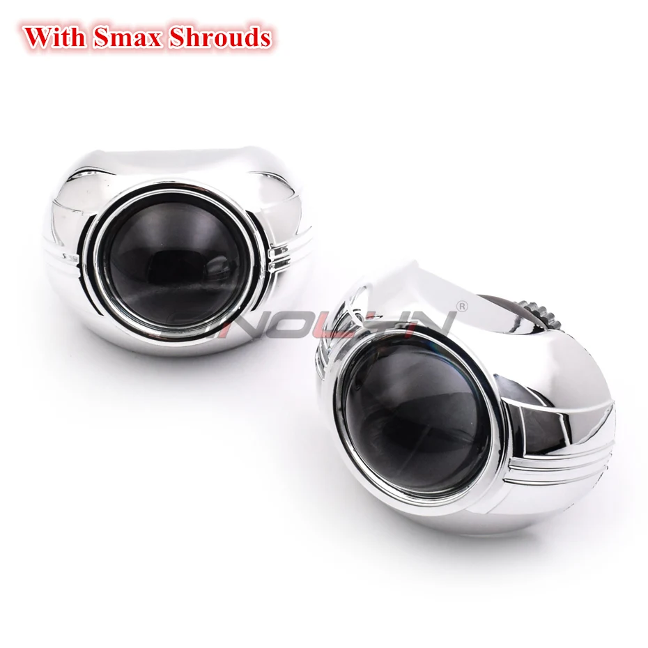 Smax Shrouds Обновленная модель 3,0 D2S 4,0 Би-ксеноновые прожекторные линзы автомобильные аксессуары для H4 передних фар автомобилей DIY ярче, чем Koito Q5 - Color: Smax Shrouds