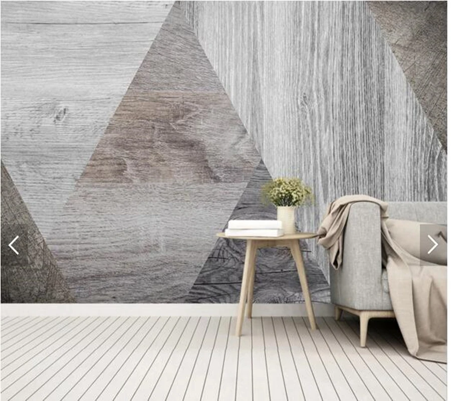 

Custom 3D wallpaper, vintage wood plank texture mural used for living room bedroom sofa background decorative wallpaper